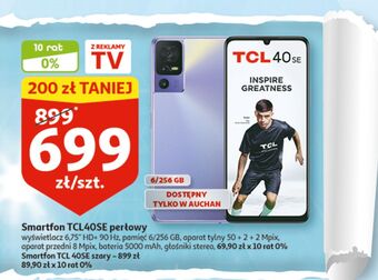 Auchan Smartfon 40se szary tcl oferta