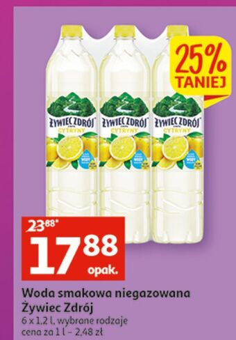 Auchan Woda cytrynowa żywiec zdrój z nutą... oferta