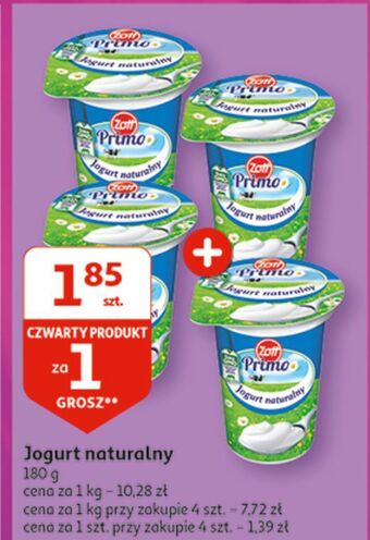 Auchan Jogurt naturalny zott primo oferta