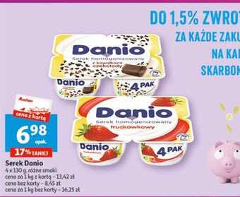 Auchan Serek truskawka danone danio oferta