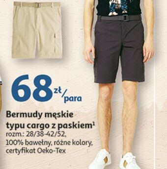 Auchan Bermudy męskie inextenso by auchan oferta