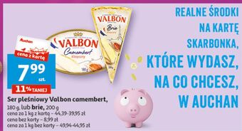 Auchan Ser brie oryginalny valbon oferta