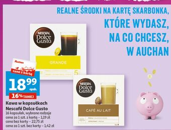 Auchan Kawa cafe au lait nescafe dolce gusto oferta