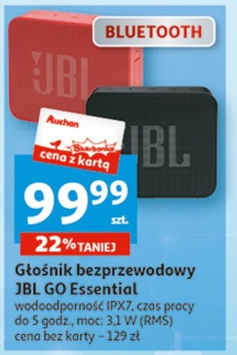Auchan Głośnik bluetooth go essential jbl oferta