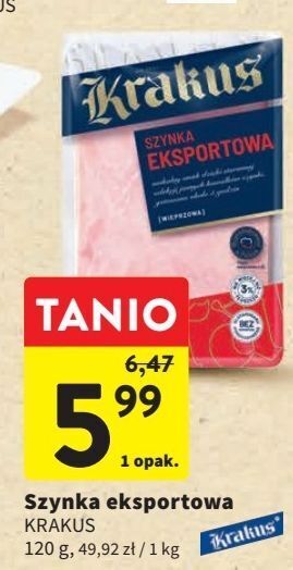 Intermarche Szynka eksportowa krakus animex oferta