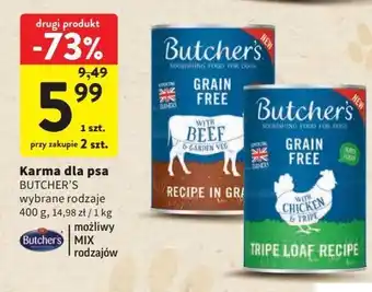 Intermarche Karma dla psa wołowina butcher's grain free oferta