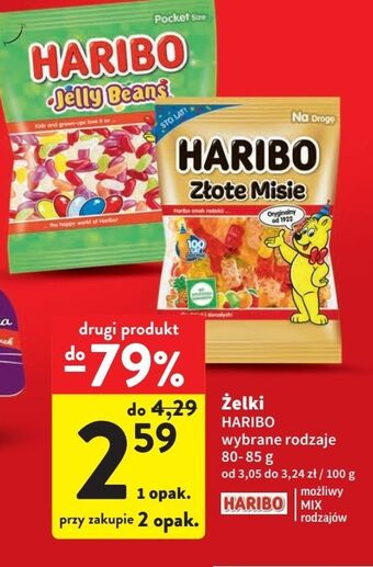 Intermarche Żelki haribo jelly beans oferta