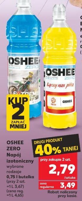 Kaufland Napój izotoniczny wieloowocowy oshee zero oferta