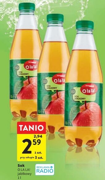 Intermarche Sok jabłkowy o la la! oferta