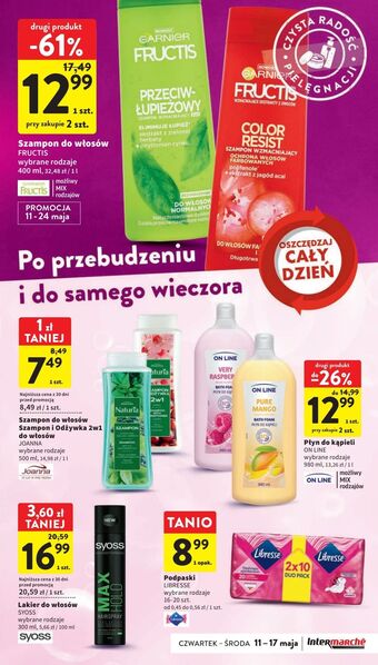 Intermarche Szampon przeciwłupiezowy garnier fructis anti dandruff oferta