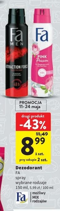 Intermarche Dezodorant fa pink passion oferta