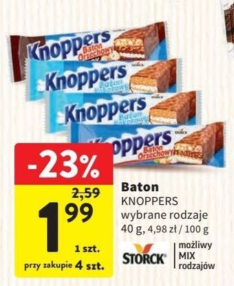 Intermarche Baton orzeszki ziemne knoppers oferta