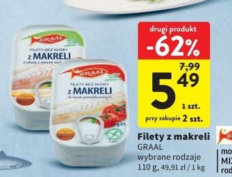 Intermarche Filety z makreli bez skóry w sosie pomidorowym graal oferta