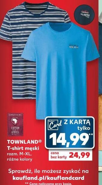 Kaufland T-shirt męski m-xl townland oferta