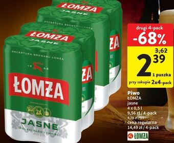 Intermarche Piwo łomża jasne (dawniej export) oferta