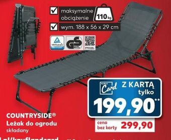Kaufland Leżak ogrodowy k-classic countryside oferta
