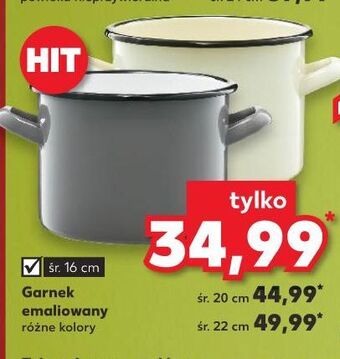 Kaufland Garnek emaliowany 16 cm oferta