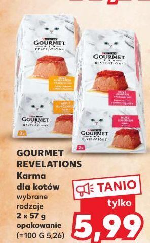 Kaufland Karma dla kota mus z kurczakiem purina gourmet revelations oferta