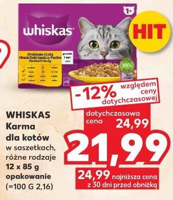 Kaufland Potrawka w galaretce smaki drobiowe whiskas oferta
