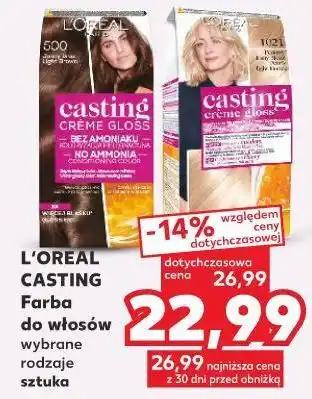 Kaufland Farba do włosów 500 jasny brąz l'oreal casting creme gloss oferta