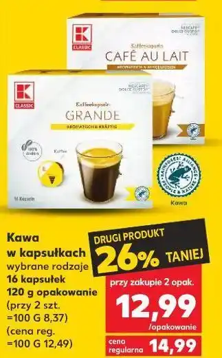 Kaufland Kawa cafe au lait k-classic oferta