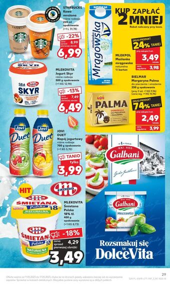 Kaufland Maślanka naturalna mrągowska oferta