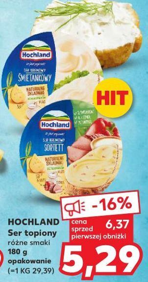 Kaufland Ser topiony sortett hochland oferta
