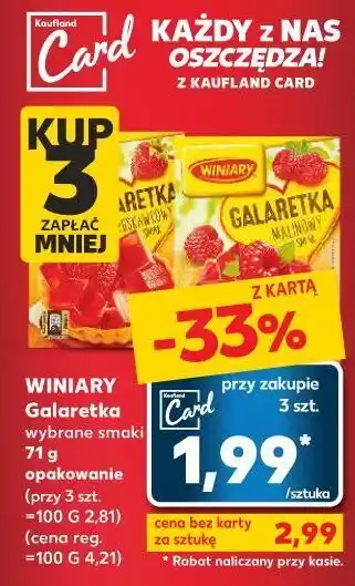 Kaufland Galaretka malinowa winiary oferta