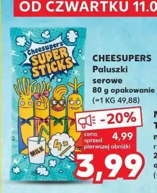 Kaufland Paluszki z sera mozzarella cheesupers super sticks oferta