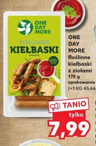 Kaufland Roślinne kiełbaski one day more oferta