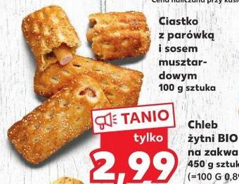 Kaufland Ciastko z parówką i sosem musztardowym oferta