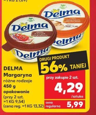 Kaufland Margaryna delma extra o smaku wiejskiego bochenka oferta