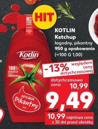Kaufland Ketchup łagodny kotlin oferta