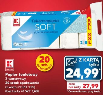 Kaufland Papier toaletowy soft k-classic oferta