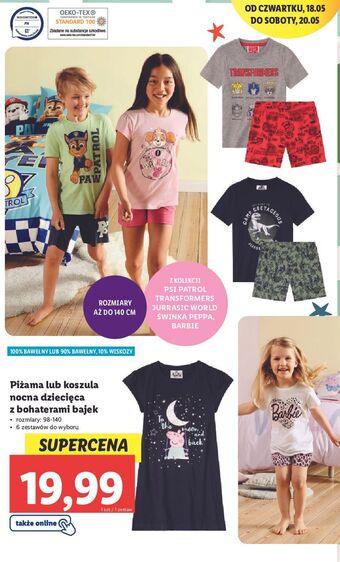 Lidl Koszula nocna dziewczęca oferta
