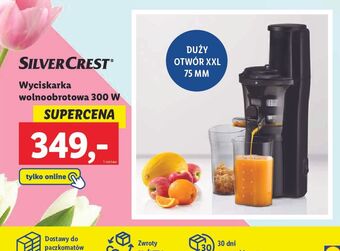 Lidl Wyciskarka wolnoobrotowa 300 w silvercrest oferta