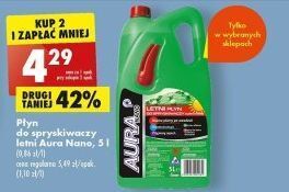 Biedronka Płyn do spryskiwaczy letni aura nano oferta
