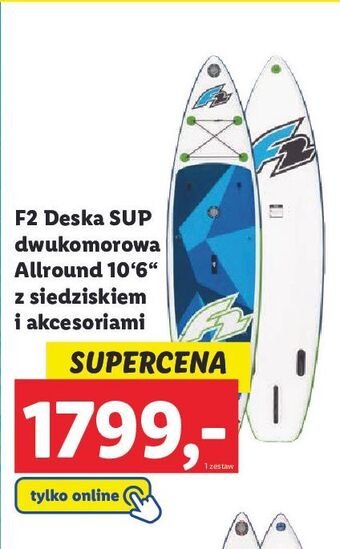Lidl Deska sup 10.6'' z siedziskiem i akc. f2 oferta