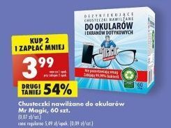 Biedronka Chusteczki do czyszczenia okularów mr magic oferta