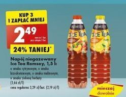 Biedronka Napój o smaku zielonej herbaty remsey ice tea oferta