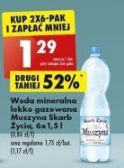 Biedronka Woda lekko gazowana muszyna skarb życia oferta