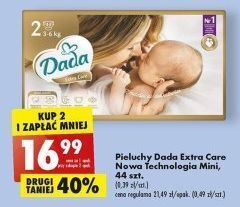 Biedronka Pieluchy 2 mini dada extra care oferta
