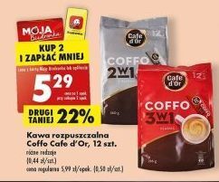 Biedronka Kawa rozpuszczalna 3 w 1 cafe d'or coffo oferta