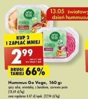 Biedronka Hummus z toppingiem czerwone pesto govege oferta