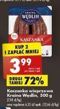Biedronka Kaszanka wieprzowa kraina wędlin oferta