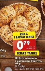 Biedronka Bułka z sezamem i siemieniem lnianym oferta