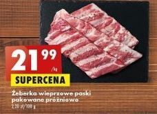Biedronka Żeberka wieprzowe paski oferta