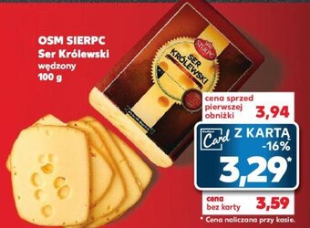 Kaufland OSM SIERPC Ser Królewski wędzony 100 g oferta