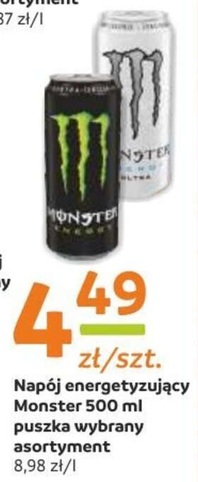Gama Napój energetyzujący Monster 500 ml oferta