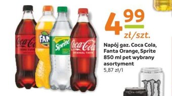 Gama Napój gaz. Coca Cola, Fanta Orange, Sprite 850 ml oferta